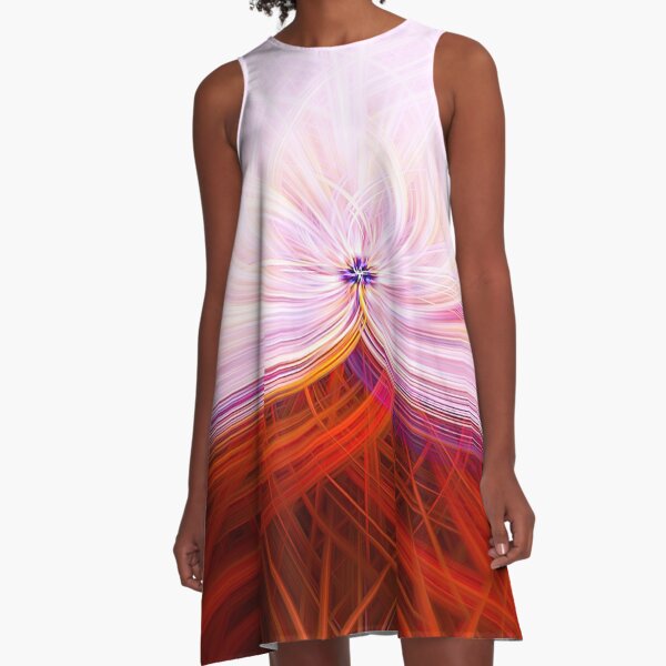 Abstract Colorful Painting A-Line Dress