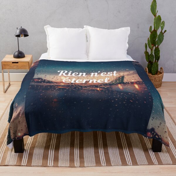 Item preview, Nothing lasts forever - popular french quotes lovers theme gifts designed and sold by RebelliousRosee.