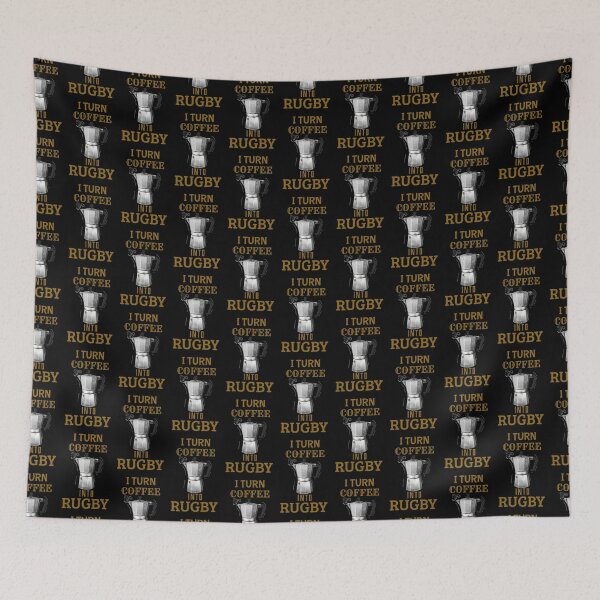 Item preview, I Turn Coffee Into Rugby, Funny Rugby and Coffee designed and sold by BigJackTees.