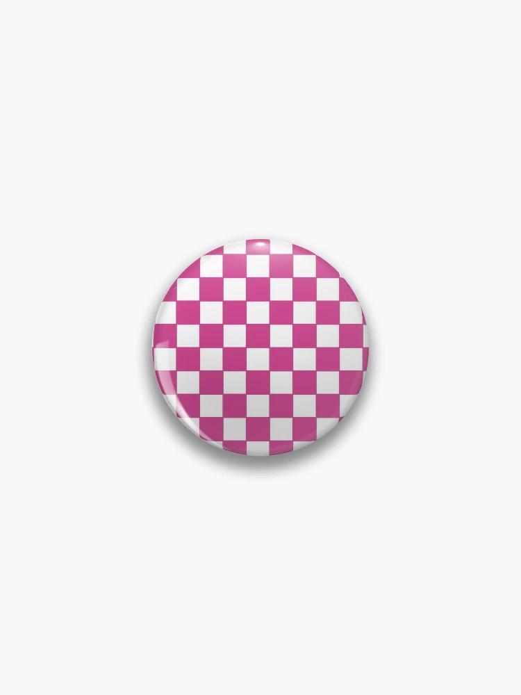 Thumbnail 1 of 3, Pin, Rose Checker Pattern designed and sold by Rizwana Khan.