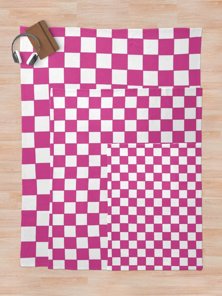 Thumbnail 5 of 6, Throw Blanket, Rose Checker Pattern designed and sold by Rizwana Khan.