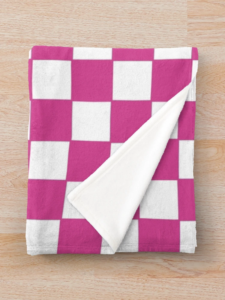 Thumbnail 3 of 6, Throw Blanket, Rose Checker Pattern designed and sold by Rizwana Khan.