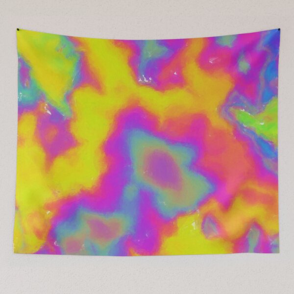 Item preview, brushed patterns colorful psychedelic designed and sold by Filigranas Digitales.