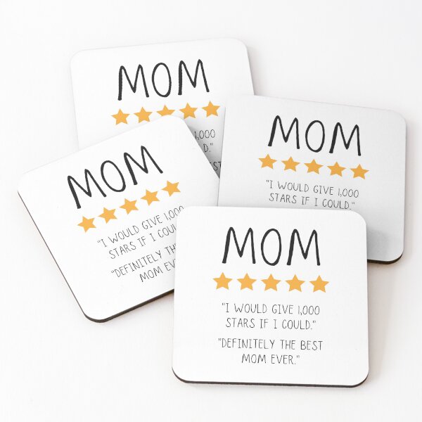 Item preview, Five Star Mom Review - Funny gift for mothers designed and sold by windcolors.
