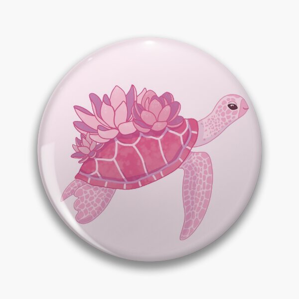Item preview, Pink Lotus Turtle (pink backgrund) designed and sold by ibyrd-7.