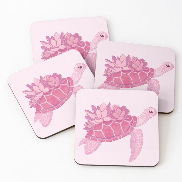 Item preview, Pink Lotus Turtle (pink backgrund) designed and sold by ibyrd-7.