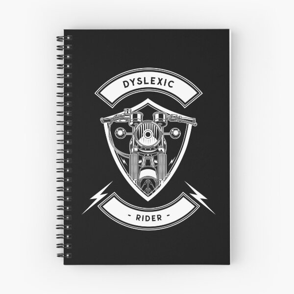 Item preview, Dyslexic Rider, motorbike shield retro The Dyslexic Club designed and sold by domdjs4239.