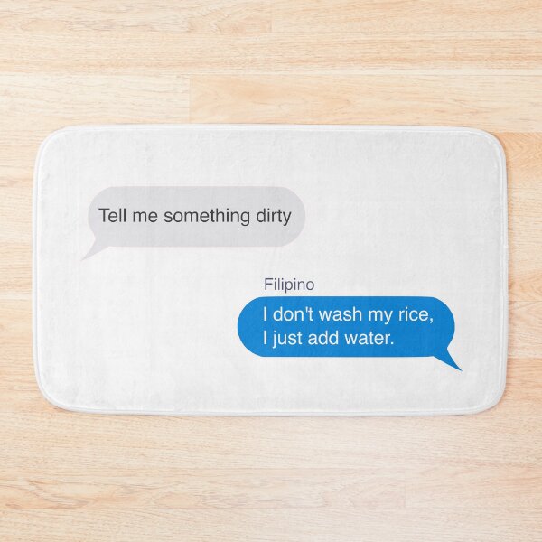 Item preview, IMESSAGE FILIPINO PINOY FUNNY WASH RICE designed and sold by aydapadi.
