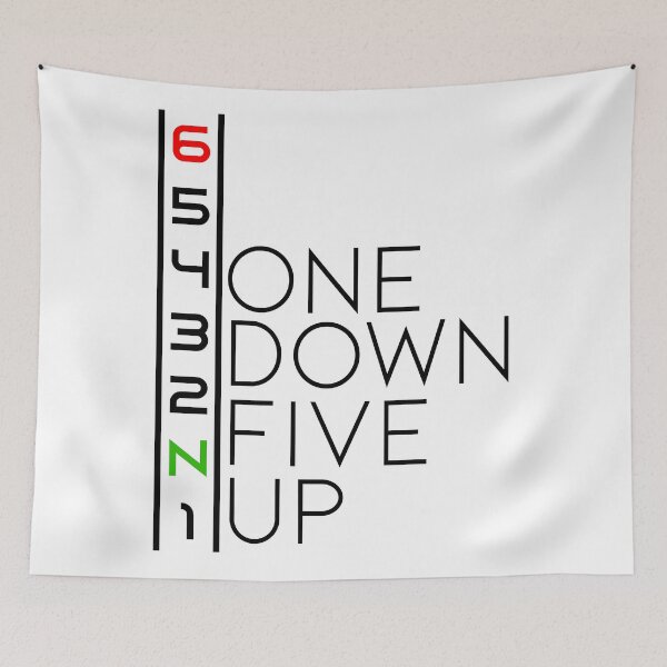 Item preview, 65432N1 One Down Five Up designed and sold by TwoLinerDesign.