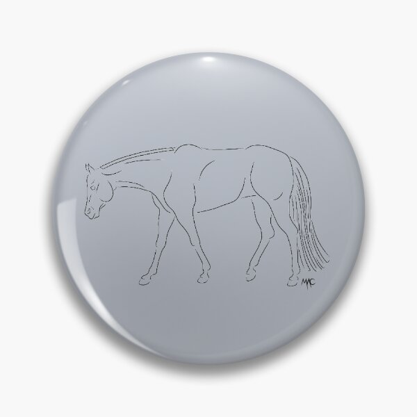 Item preview, Quarter Horse - Black Lineart designed and sold by Maria Adriana Casas.