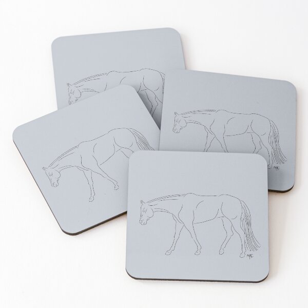 Item preview, Quarter Horse - Black Lineart designed and sold by Maria Adriana Casas.