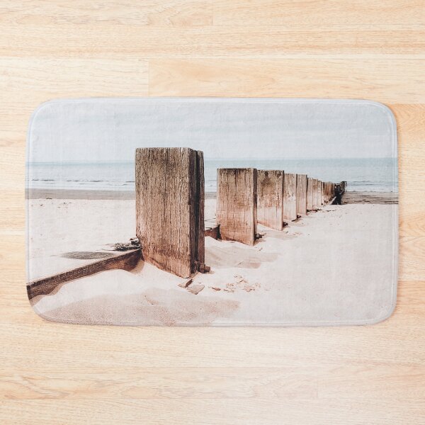 Item preview, Wooden Groynes Art Print | Nature Photography | Groynes At The Beach Photo designed and sold by Melissa Peltenburg.