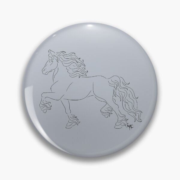 Item preview, Friesian - Black Lineart designed and sold by Maria Adriana Casas.