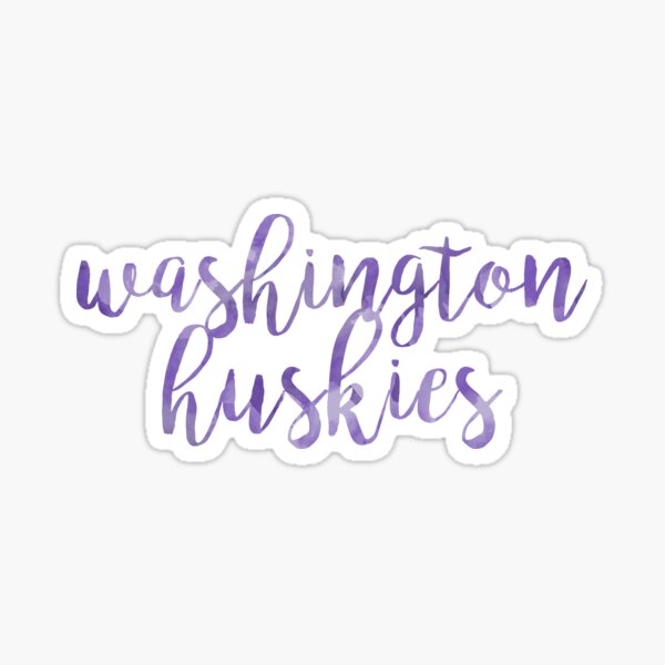 University of Washington/UW Huskies Watercolor Sticker