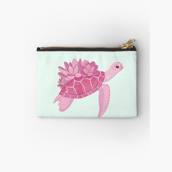 Item preview, Pink Lotus Turtle (blue green backgrund) designed and sold by ibyrd-7.