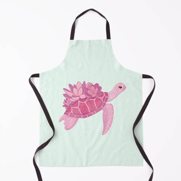 Item preview, Pink Lotus Turtle (blue green backgrund) designed and sold by ibyrd-7.