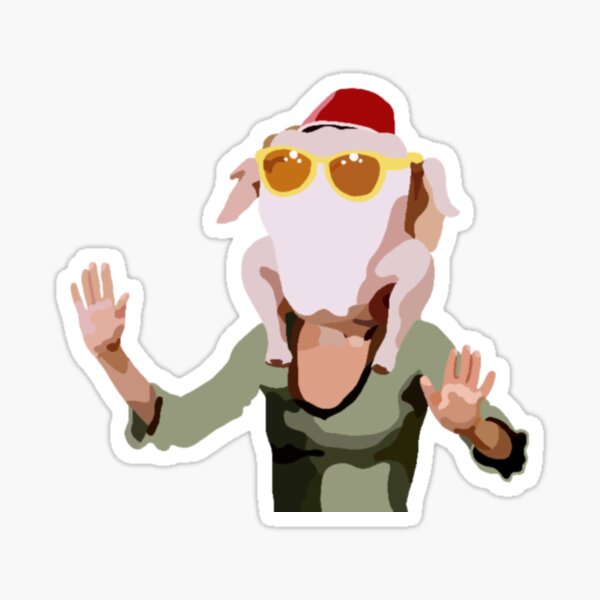 "Monica - Turkey Head" Sticker for Sale by jbean99 | Redbubble
