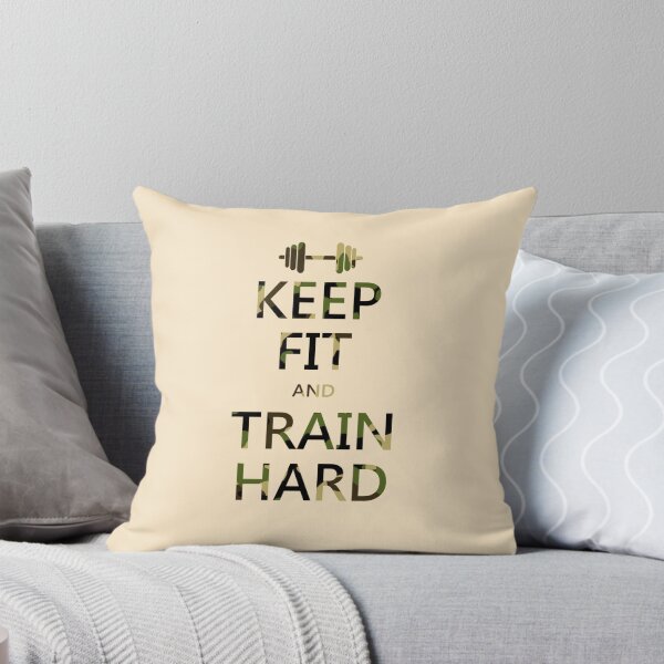 Item preview, KEEP FIT and TRAIN HARD (camo) designed and sold by BGWdesigns.