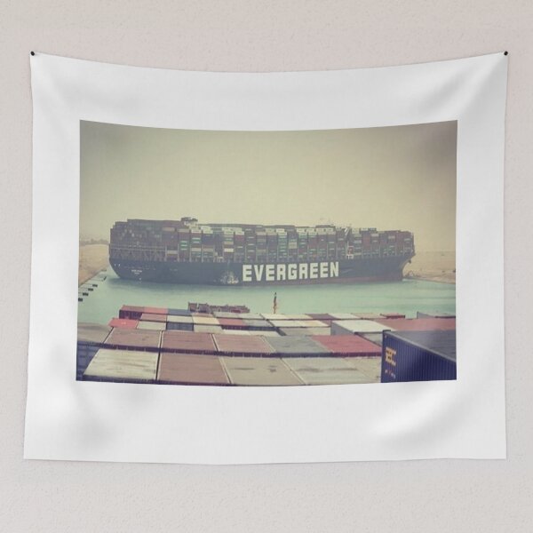Item preview, Ship stuck in Suez Canal designed and sold by BessieMoo.