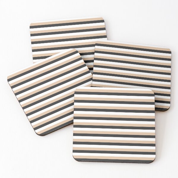 Item preview,  Black, White And Beige Stripes designed and sold by BImP design.