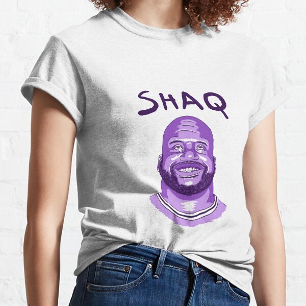 Camiseta de manga corta de Shaquille O'Neal Lakers morada adulto