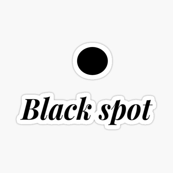 "Black Spot " Sticker for Sale by Dahen Redbubble