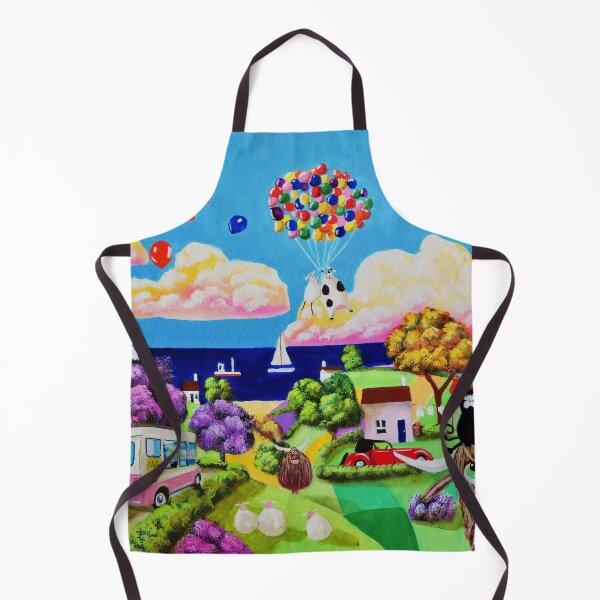 Item preview, Cows and an ice cream van folk art designed and sold by GORDON BRUCE ART.
