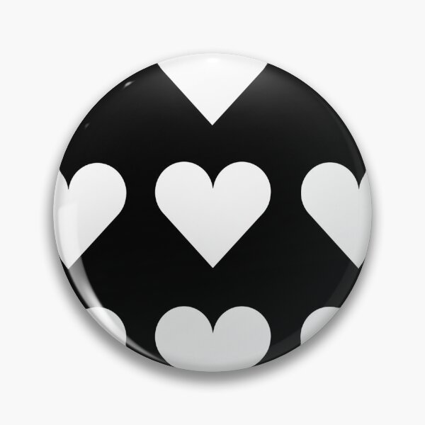 Item preview, Large WHITE & BLACK LOVE HEARTS designed and sold by RachelMacht.