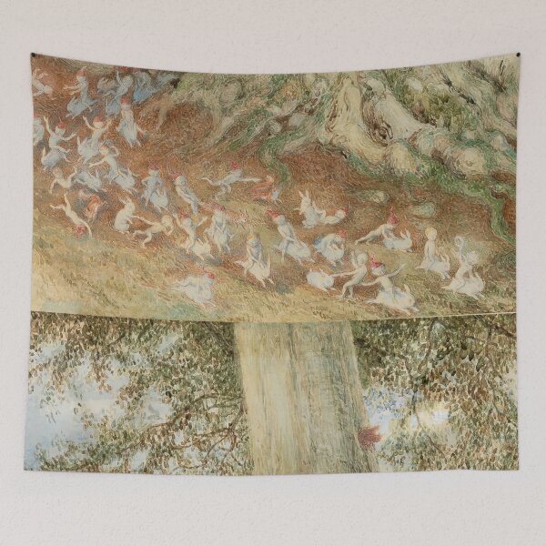 Item preview, Imps and pixies playing with squirrels and bunnies designed and sold by Vintage Designs +.