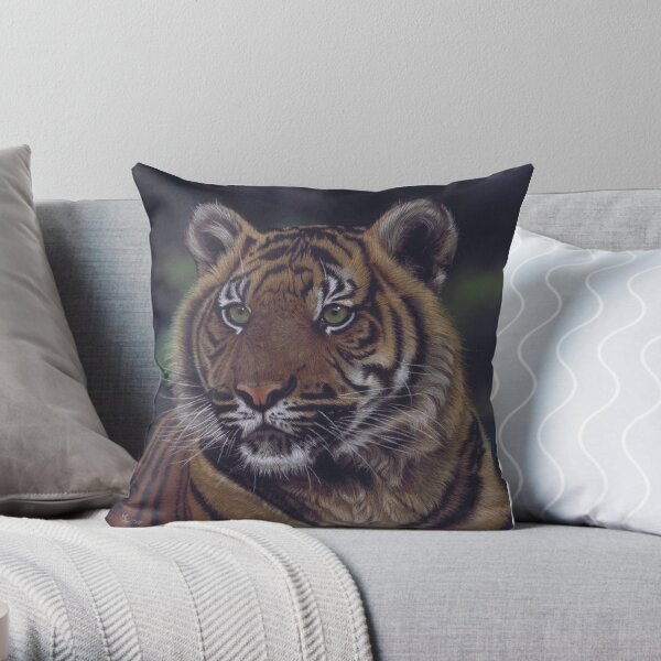 Tiger cub Throw Pillow