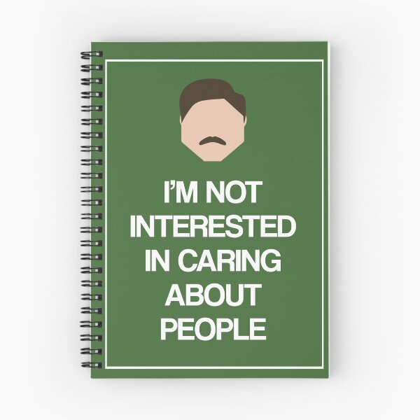 Item preview, Ron Swanson: Not Interested in Caring About People designed and sold by mawalie.