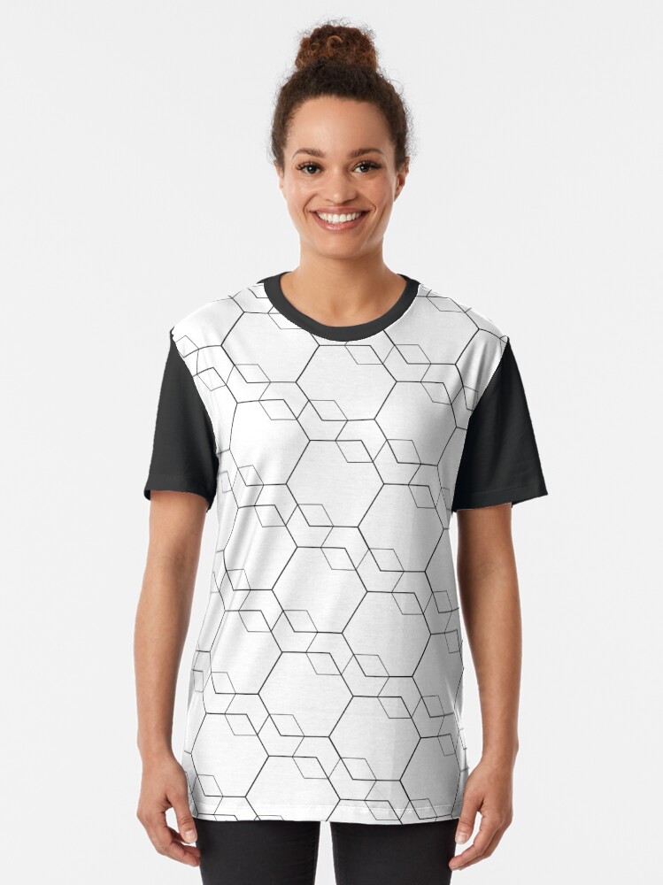 "Hexagon pattern " Tshirt for Sale by lilninjin Redbubble hexagon