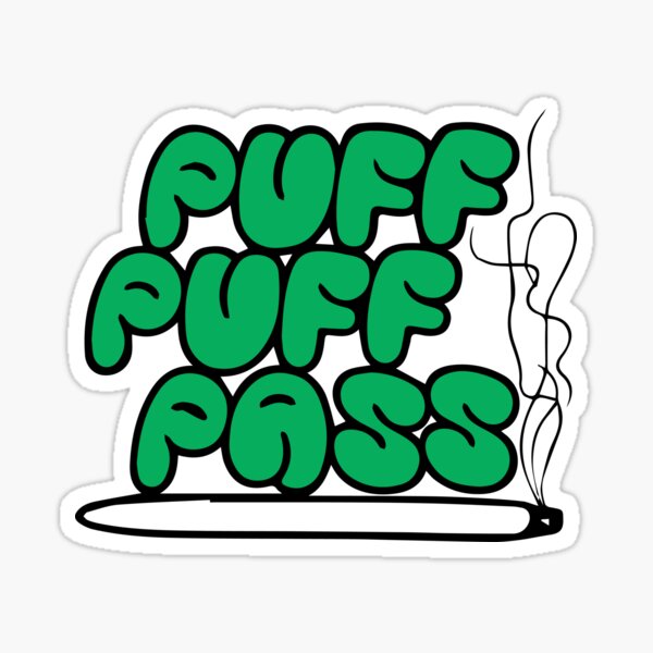 Puff Puff Pass Recycle Sticker - Pro Sport Stickers