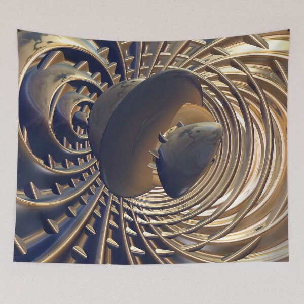 Item preview, Impossible Metal Machine Abstract designed and sold by BoundedChaos.