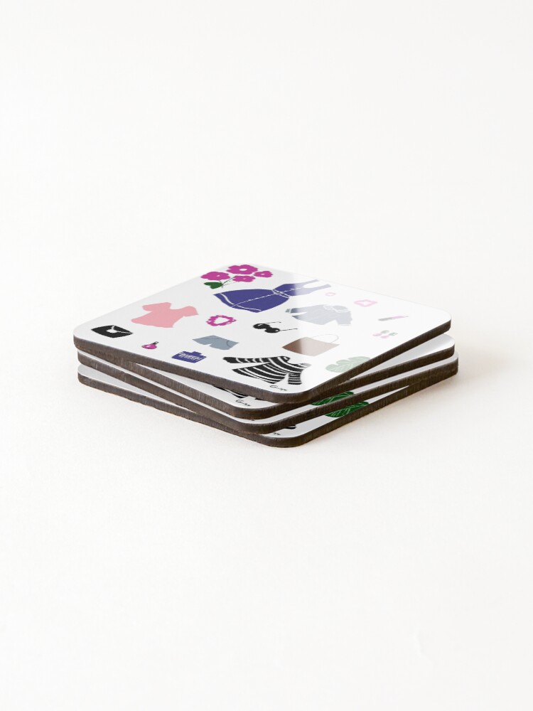 Thumbnail 4 of 5, Coasters (Set of 4), Spring Essentials designed and sold by giulyz.