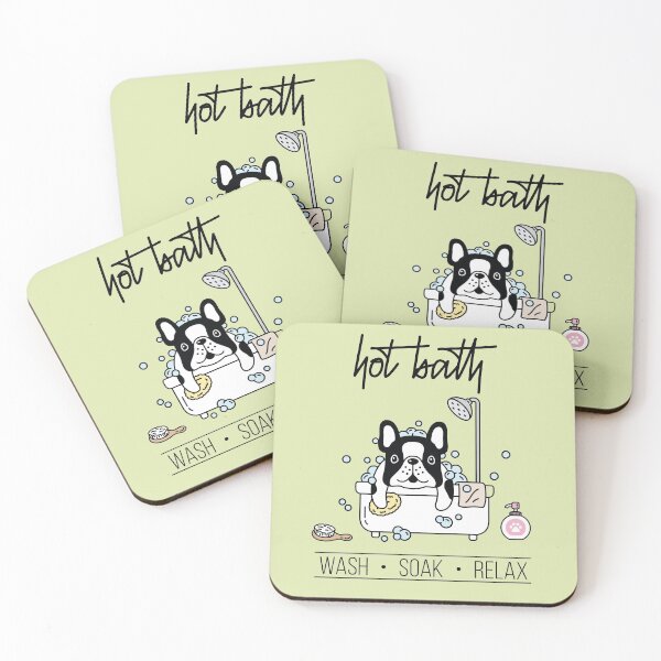 Item preview, French bulldog Shower bath Funny Bathroom designed and sold by faudeltn.