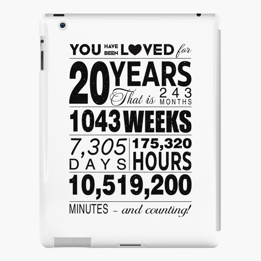 20 YEARS OF BEING AWESOME, 20th Birthday Gifts For Women And Men