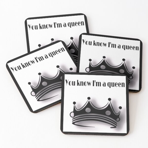 Item preview, You know i'm a queen-whit black crown designed and sold by HappyDays-.