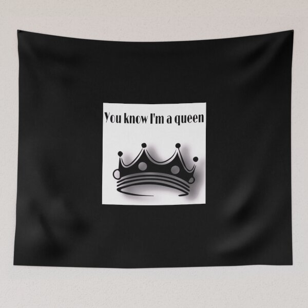 Item preview, You know i'm a queen-whit black crown designed and sold by HappyDays-.
