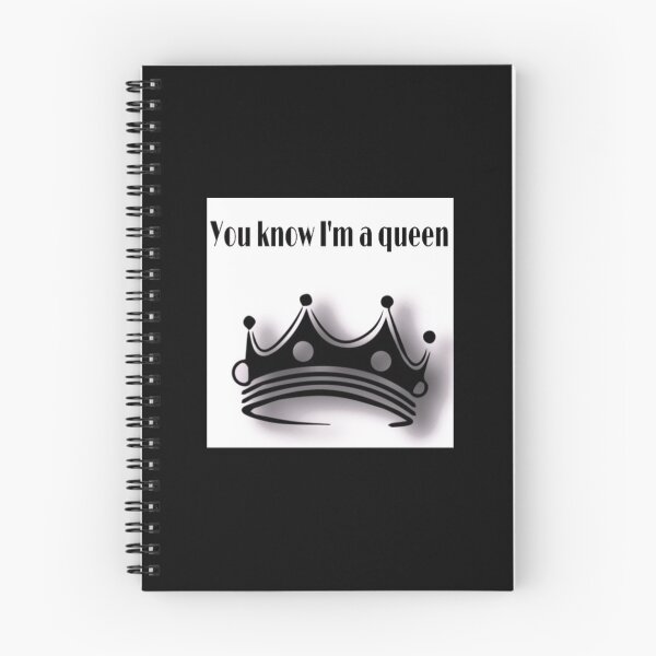 Item preview, You know i'm a queen-whit black crown designed and sold by HappyDays-.