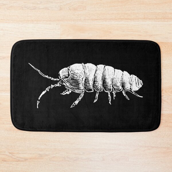 Item preview, White linear insect mealybug designed and sold by BarbaraMT.