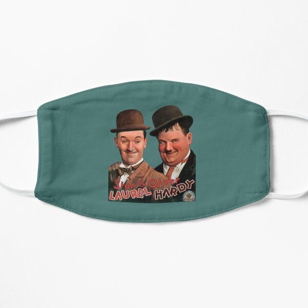 STAN & OLIVIER. Laurel et Hardy. Affiche de film. Masque sans plis