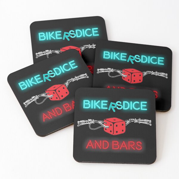Item preview, Bikers Dice and Bars Logo designed and sold by Breakfast Puppies.