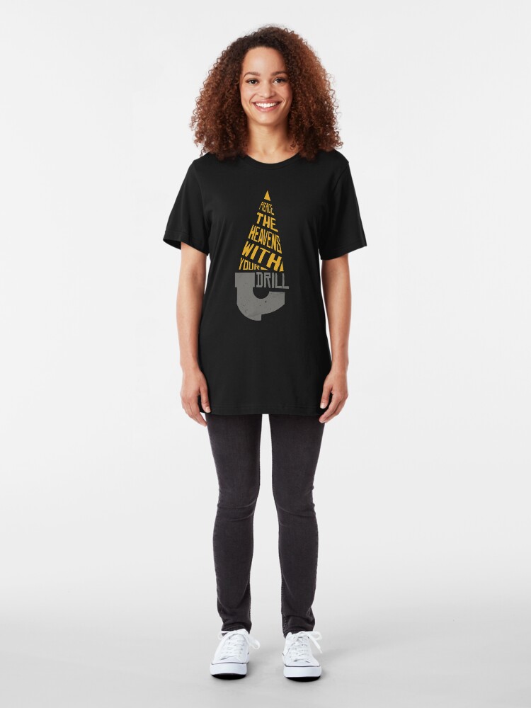 Alternate view of Pierce The Heavens With Your Drill Slim Fit T-Shirt
