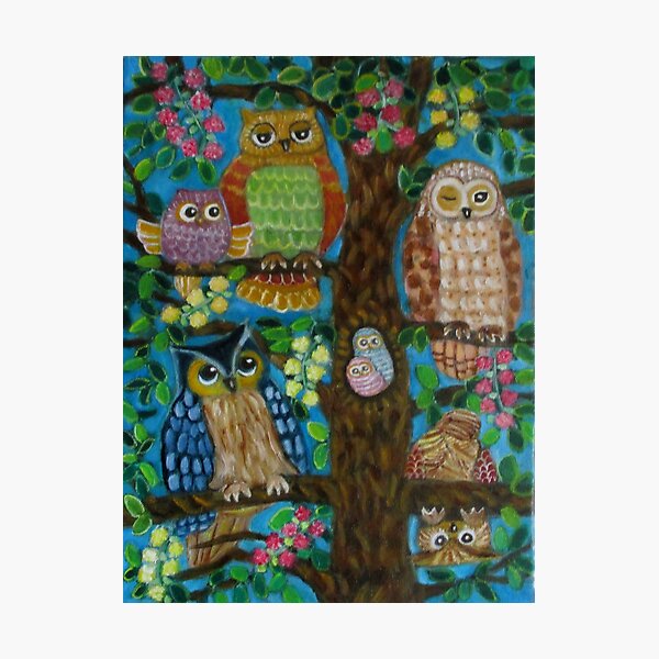 Item preview, A tree full of owls. designed and sold by gloria47.