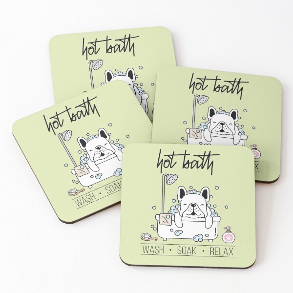 Item preview, French bulldog Shower bath Funny Bathroom designed and sold by faudeltn.