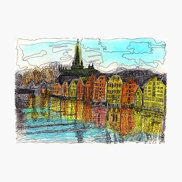 Trondheim, Norway Photographic Print