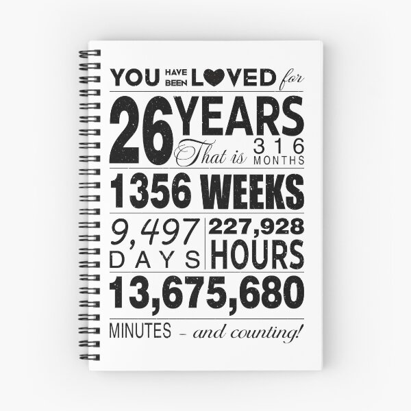 Item preview, 26 Years You Have Been Loved For 26 Years Celebration For 26th Birthday Party 26th Anniversary Birthday Gifts designed and sold by David David.