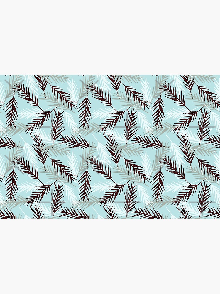 Thumbnail 4 of 4, Zipper Pouch, Winter Leaves Pattern designed and sold by DesignsbyEH.