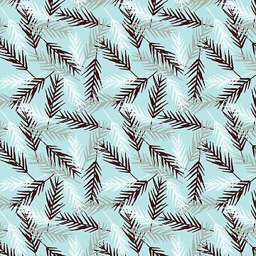 Artwork thumbnail, Winter Leaves Pattern by Dream Big! by E. H.
